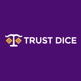 Trustdice.win logo on funky-time-play.com