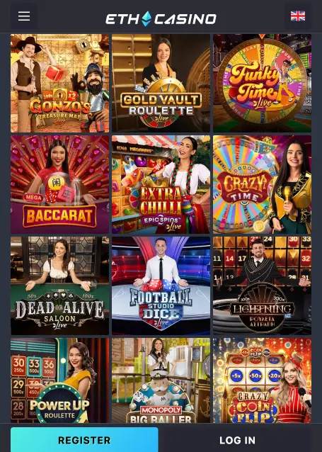 Scarica l’app Monopoly Live da ETH CASINO